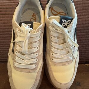 Sam Edelman Cream Athletic Shoes